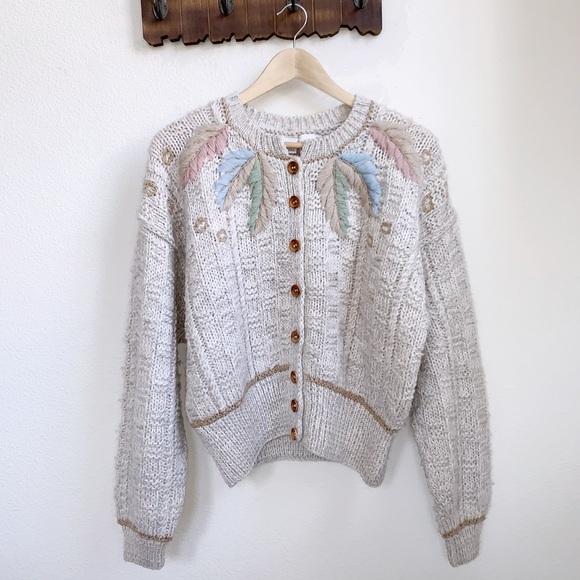 Liz Claiborne Sweaters - Hand Knitted Boho Chunky Cardigan Sweater